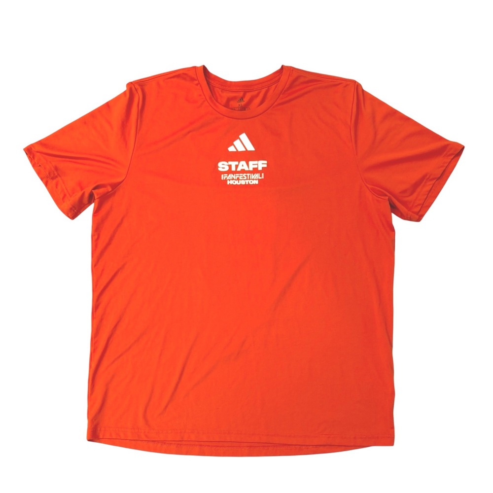 Official Adidas FIFA World Cup 2026 Houston Fan Festival Staff Shirt Orange XL